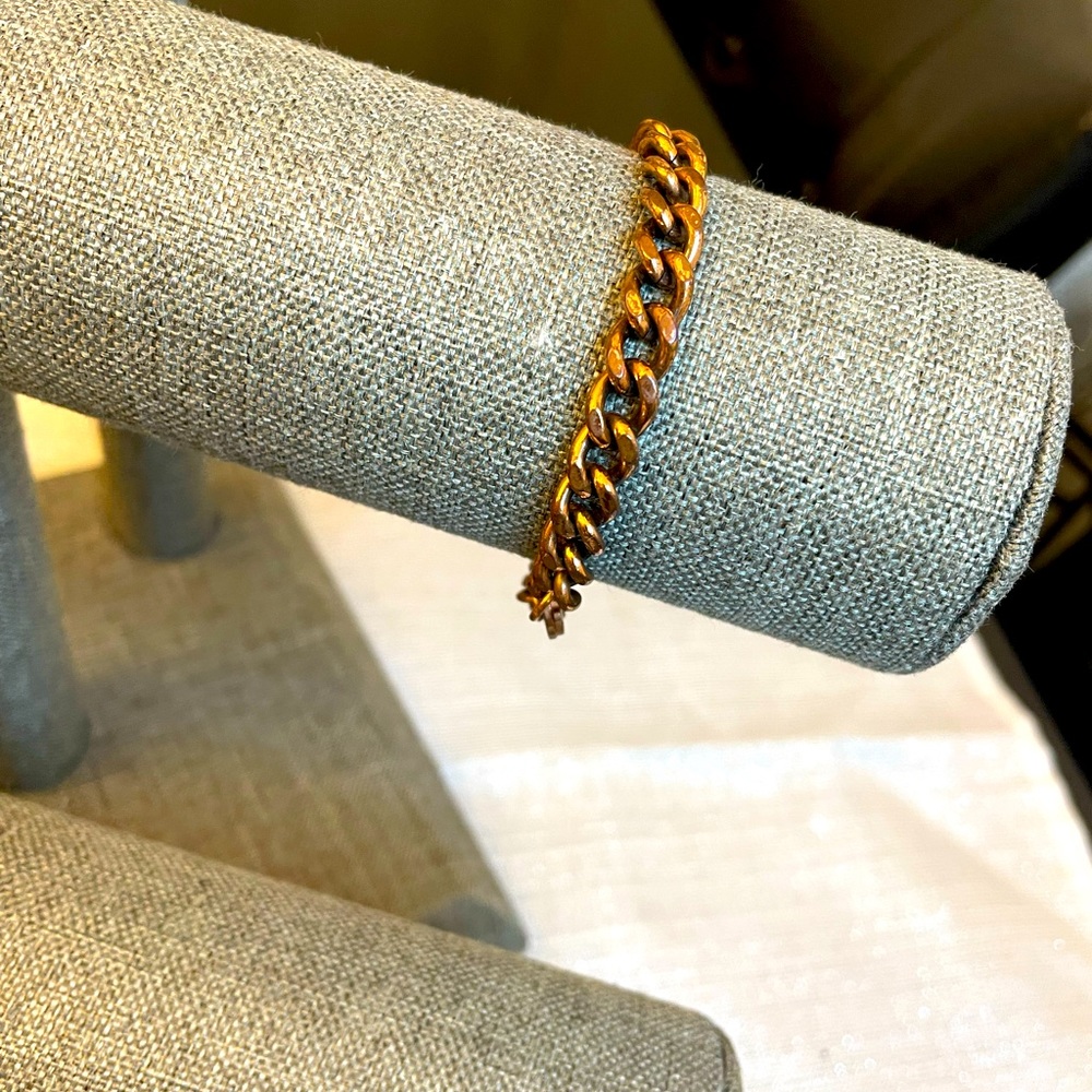 Copper link bracelet
